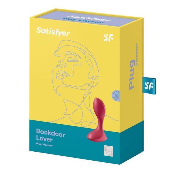 Анатомічна анальна пробка із вібрацією Satisfyer Backdoor Lover, червона SO5439 фото