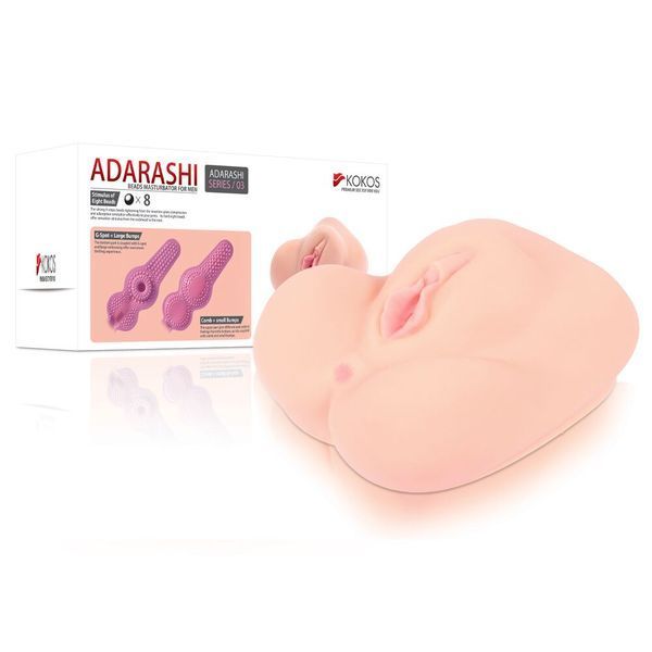 Мастурбатор-вагіна двошаровий Kokos Adarashi -3 Double Layer SO1253 фото