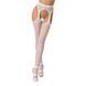 Кружевные колготки-бодистокинги Passion S014 One Size имитация чулок и пояса с гартерами PSS014W фото