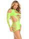 Мінісукня Leg Avenue Shredded cut-out mini dress, One Size, довгий рукав, фігурні вирізи SX1070 фото 2