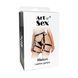 Шкіряні гартери Art of Sex - Melani Leather garters, Чорні  SO8301 фото 4