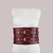 Кожаный пояс для бондажа Liebe Seele Wine Red Waist Cuff, S Size SO9462 фото 7