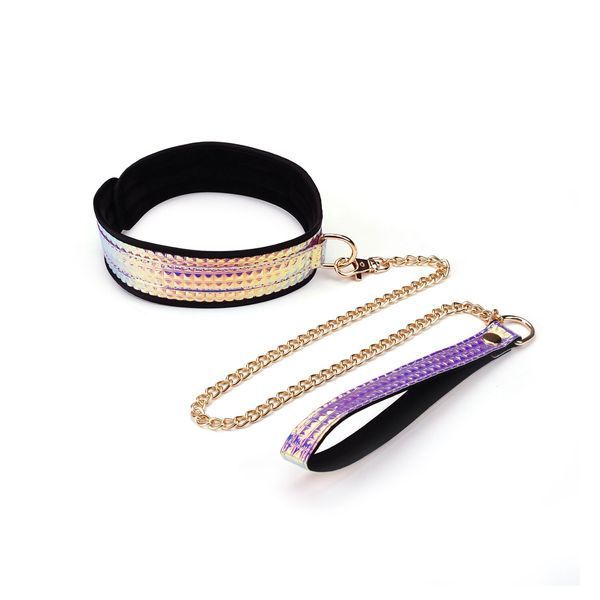 Набор Liebe Seele Pink Glossy 7pcs Bondage Kit, фиксаторы, ошейник с поводком, кляп, флоггер, маска SO9507 фото