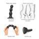 Насадка для страпона Strap-On-Me Dildo Plug Balls Black  SO8991 фото 4
