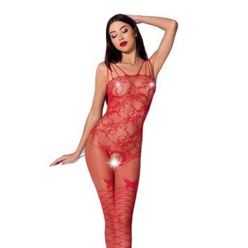 Ажурный бодистокинг с интимными вырезами Passion BS076  SO4154 фото