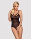 Мереживне боді з доступом 818-TED-1 teddy, чорне SO7169 фото 1