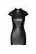 Сукня Noir Handmade F309 Fantasy, black, міні, під латекс, короткий рукав, шнурівка ззаду SX0296 фото 4