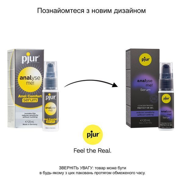Расслабляющая анальная сыворотка pjur analyse me! Serum 20 мл, образует пленку, без анестетиков PJ12100 фото