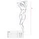 Бодистокинг Passion BS006 white, комбинезон, имитация чулок и пояса PBS006W фото 4