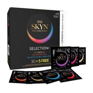 Набір безлатексних презервативів SKYN Selection: Original+Intense Feel+Elite Extra Lubricated, 35 шт SX2392 фото
