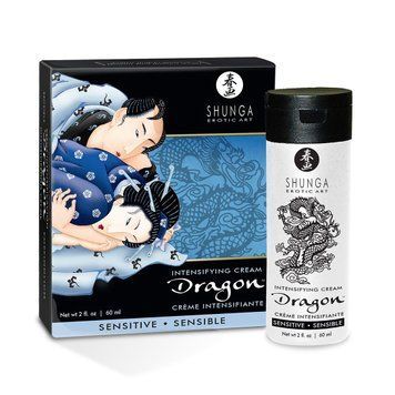 Стимулирующий крем для пар Shunga Dragon Cream SENSITIVE (60 мл) более нежный эффект SO2524 фото