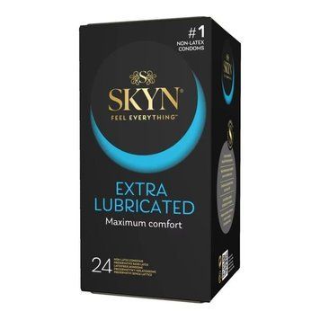 Безлатексні презервативи SKYN Extra Lubricated 24 шт, на 40&thinsp;% більше змазки SX2394 фото