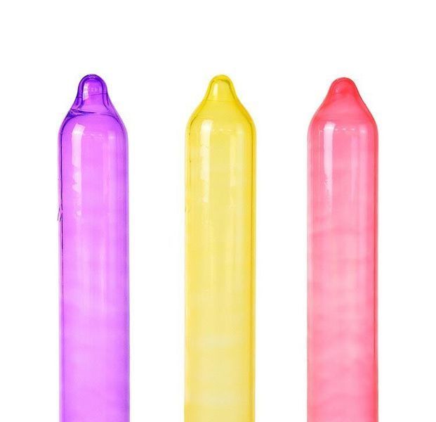 Презервативи Holographic Recare Color Fruit Flavour Condoms (3 шт.), фруктовий мікс SX3333 фото
