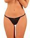 Прозрачные стринги с кружевом Obsessive Celia Noir thong  SO7868 фото 3