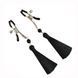 Затискач для сосків Art of Sex - Nipple clamps Black Tassels SO5856 фото 2